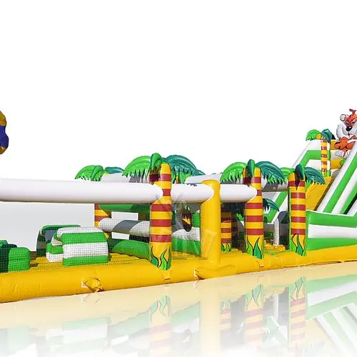 Jungle Slide with Active Center commercial inflatable slide