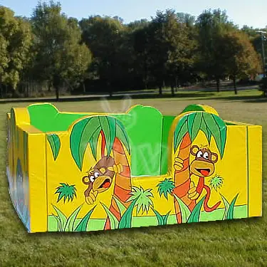 Jungle Basin foam soft play hut for dry indoor play areas