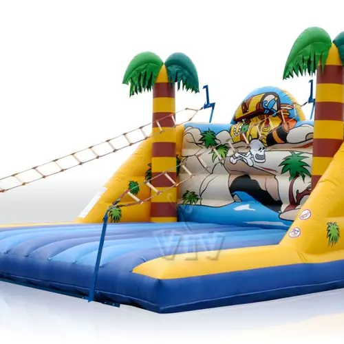 Ladders Treasure Island 6.3 x 6.0 x 3.1 m commercial inflatable action game