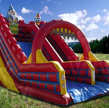 Merlin wizard-themed inflatable slide