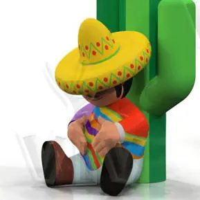 Mexican cactus 3 m commercial custom inflatable