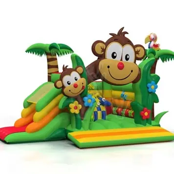 Miki with Slide roofed inflatable bounce