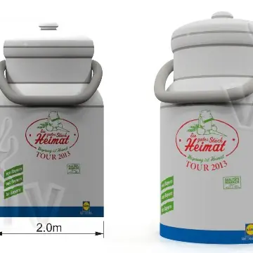 Milk churn 2 x 3.5 m commercial custom inflatable