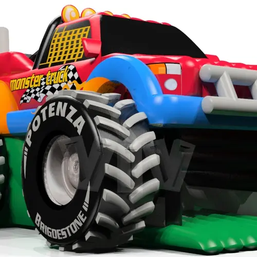 Monster Truck commercial inflatable slide