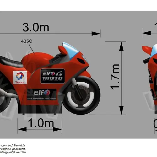 Motorcycle figure commercial custom inflatable