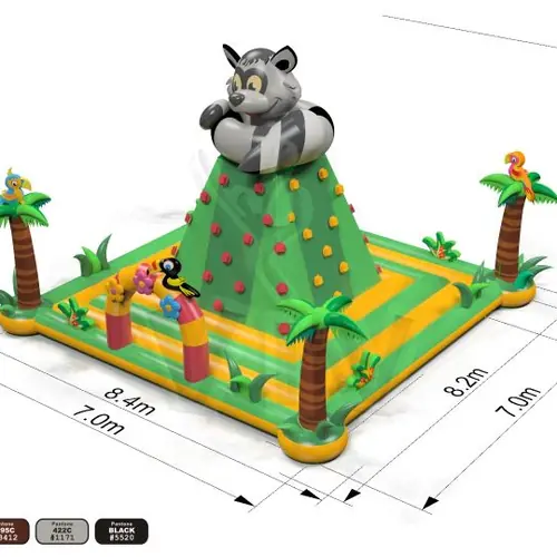 Mountain Lemur 8.2 x 8.4 x 5.4 m commercial inflatable climbing mountain