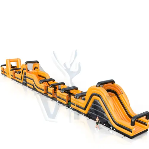 Obstacle Course Challenge XL Black and Orange commercial inflatable obstacle course