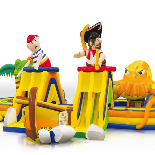 Obstacle Course Mystery Island - Collection Pirate commercial inflatable obstacle course