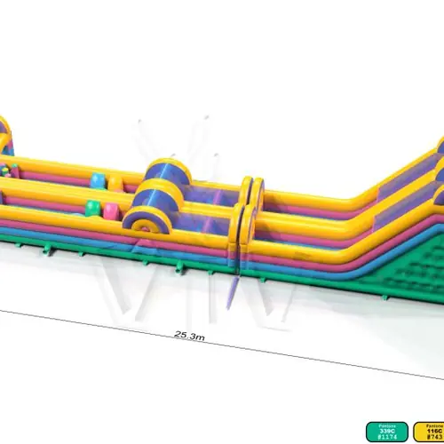 Obstacle Course Redical Run XL - 25.3 x 8.2 m commercial inflatable obstacle course