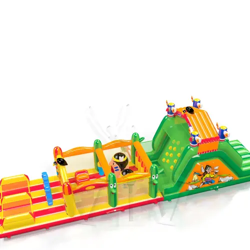 Obstacle Course Saloon commercial inflatable obstacle course