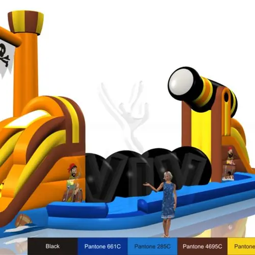 Obstacle Course Wipe-Out commercial inflatable obstacle course