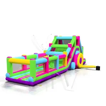 Obstacle Course with fence Startup inflatable product