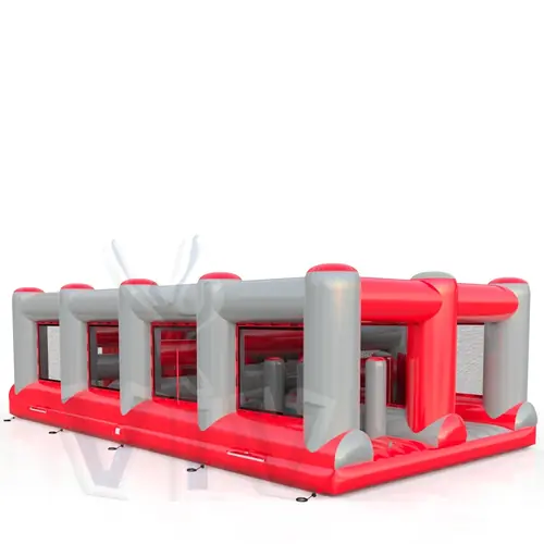 Obstacle course with pipes commercial inflatable obstacle course