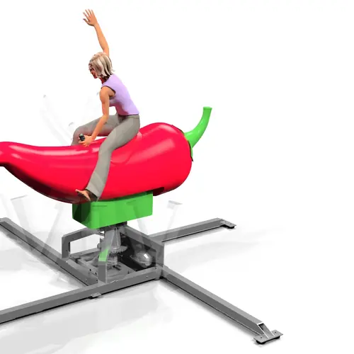 Pepper figure Rodeo commercial mechanical rodeo attraction