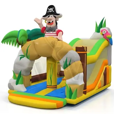 Pirate Combo roofed inflatable bounce