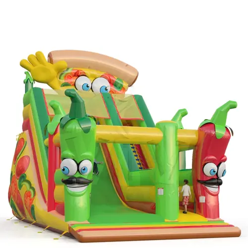 Pizza commercial inflatable slide
