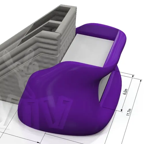 Platform 11.7 x 9.3 x 7.3 m commercial custom inflatable