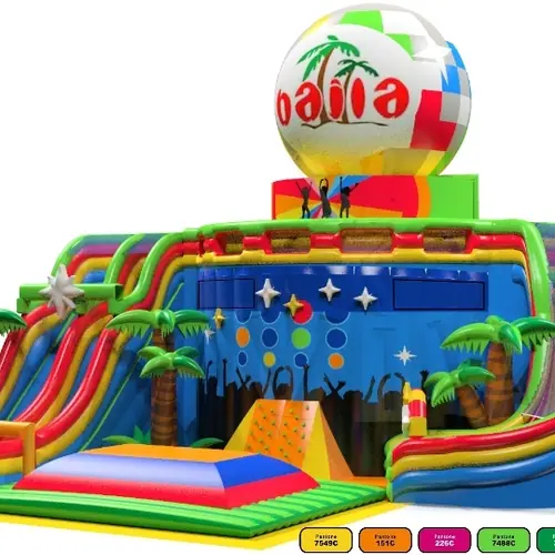 Playground Disco Giant 24.4 x 31.3 x 21.3 m commercial inflatable playground