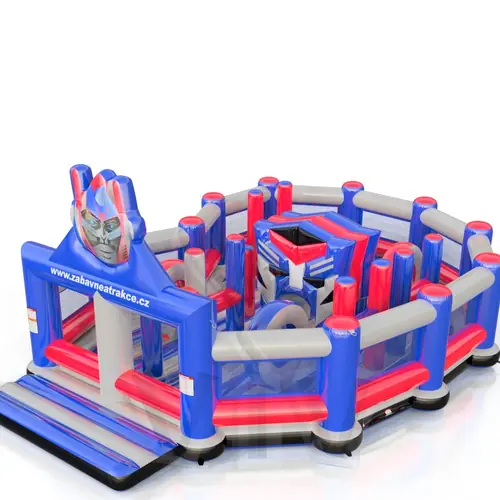 Playground Robot with obstacles commercial inflatable playground