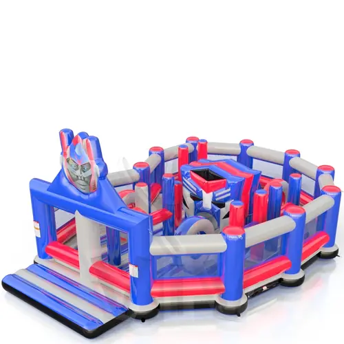 Playground Robot with obstacles and figures commercial inflatable playground