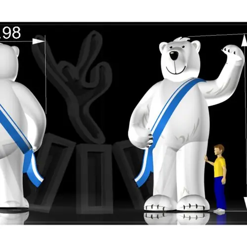 Polar bear commercial custom inflatable