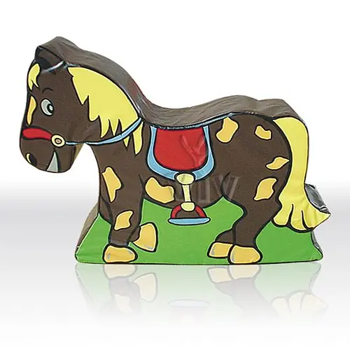 Pony foam soft play character for dry indoor play areas