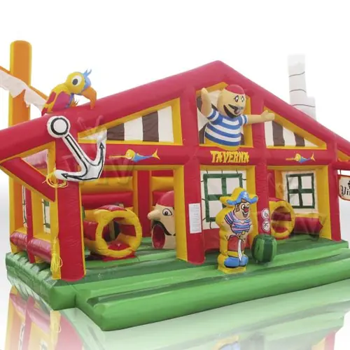 Red Active Center Pirates commercial inflatable active center