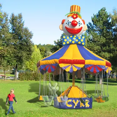 Circus carousel mechanical attraction product photo
