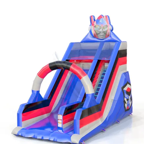 Robot M with robot head commercial inflatable slide