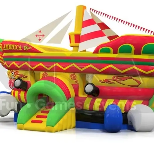 Rocking ship commercial inflatable ship attraction