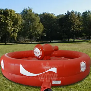 Rodeo bull Coca-Cola mechanical attraction product photo