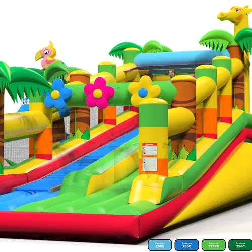 Rolls Jungle (without rolls) commercial inflatable slide