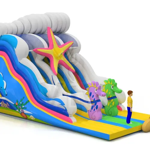 Sea Horse - Collection Underwater World commercial inflatable slide