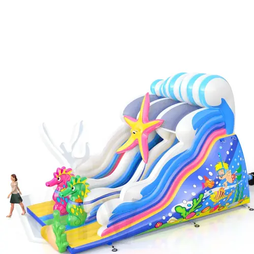 Seahorse commercial inflatable slide