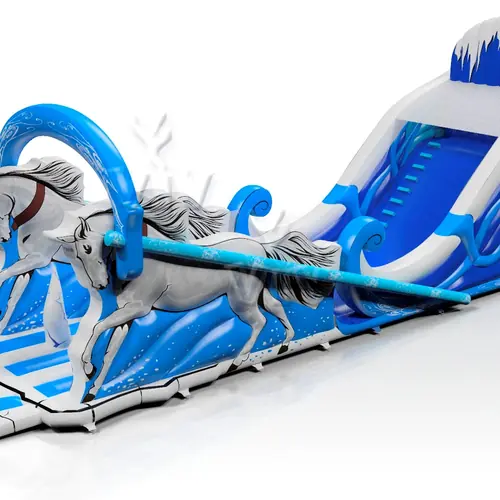 Sleigh with Active Center - Collection Snow Queen commercial inflatable slide