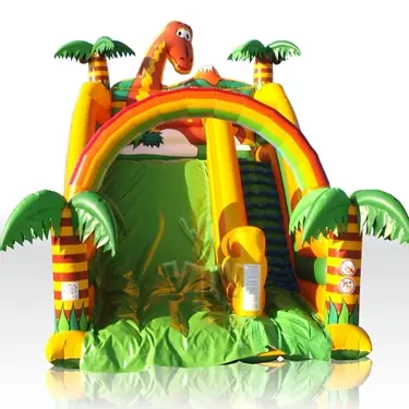 Cavemen commercial inflatable slide