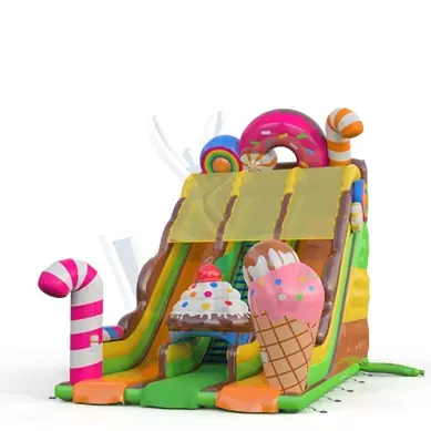 Confectionery commercial inflatable slide