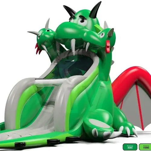 Slide Dragons 13.8 x 7.8 x 7.6 m commercial inflatable slide
