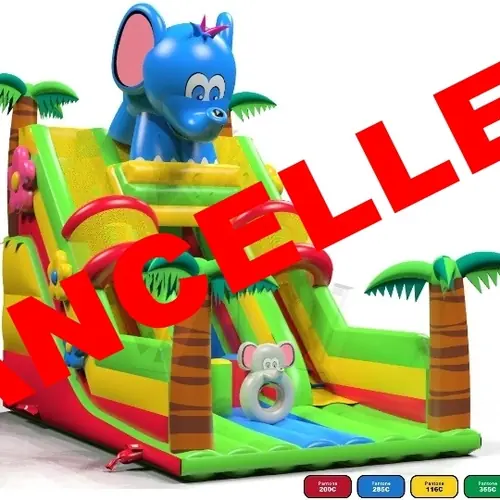 Slide Elephant 7.3 x 4.8 x 6.6 m commercial inflatable slide