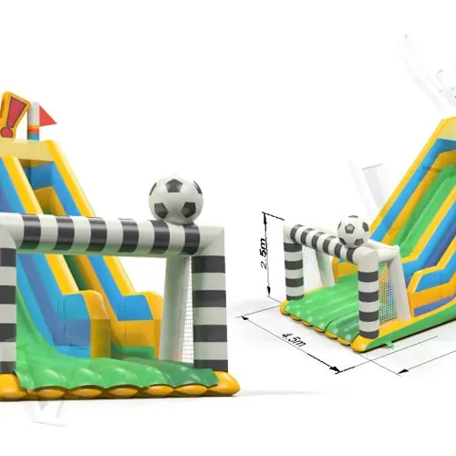 Slide Football with ball commercial inflatable playing field
