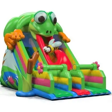 Frog commercial inflatable slide