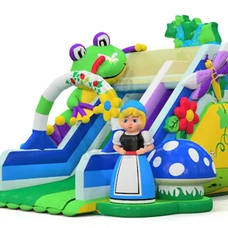 Gnomes commercial inflatable slide