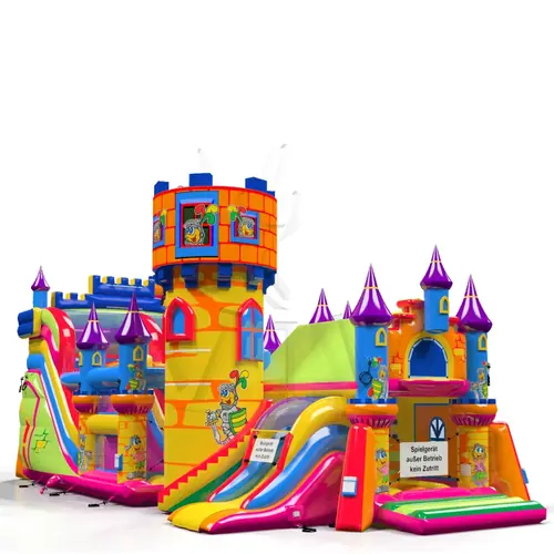 Slide Knight's Castle with Active Center Kinderhotel commercial inflatable playground