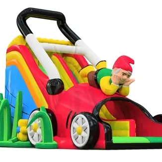 Lawnmower commercial inflatable slide