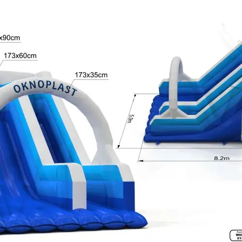 Slide mini super plus Oknoplast commercial inflatable slide