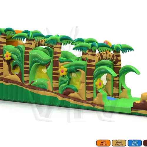 Slide Rolls Jungle (without rolls) commercial inflatable slide