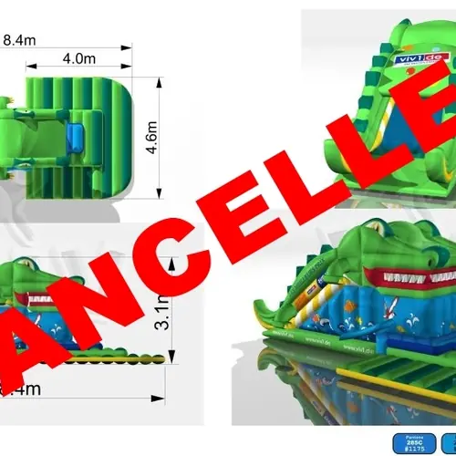 Slide Swallower Crocodile commercial inflatable slide