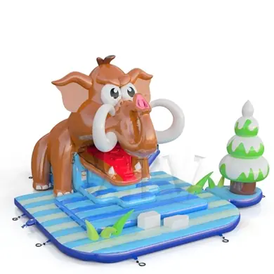 Mammoth swallower inflatable slide