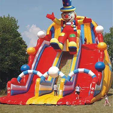 Giant clown inflatable slide - SUPERGIGANT scale