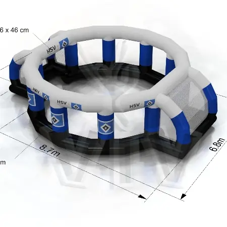 Soccer 8.7 x 6.8 x 2.5 m commercial inflatable playing field